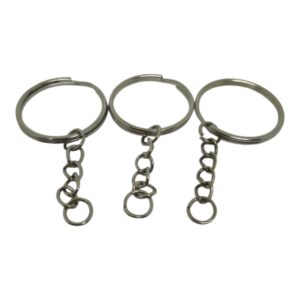 Argolla llavero con cadena (10 unidades)