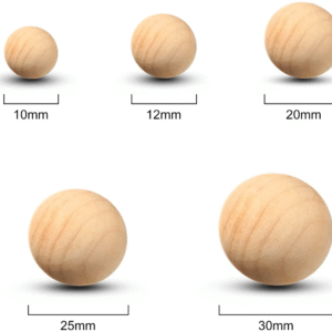 Bolitas de madera (10 unidades)